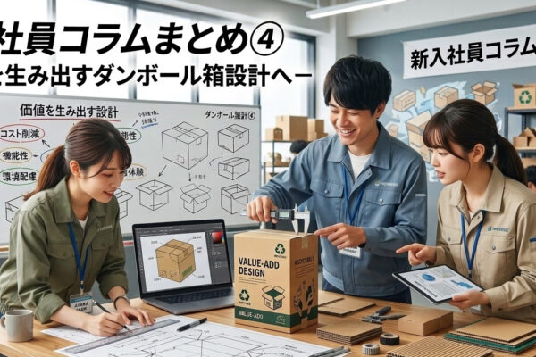 新入社員コラムまとめ④‐価値を生み出す設計へ‐｜段ボール 包装設計マイスター