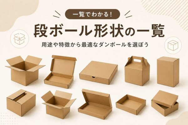 段ボールの形状には何がある？種類と特徴をまとめて解説｜段ボール 包装設計マイスター